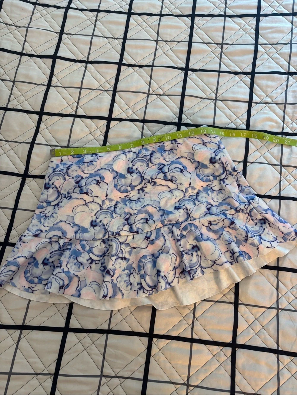 Floral Blue & Pink Women's Swim Skirt